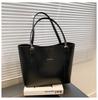 Bolsos para Mujer, Nueva Moda Casual, Bolso Tote de Gran Capacidad para Primavera, Bolso de Hombro Estilo Coreano, Bandolera para Salir, con Combinación de Colores y Estilo Occidental
