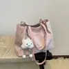 Bolso Tote Nuevo de Primavera con Estampado de Estrellas para Mujer, Bolso de Hombro de Gran Capacidad para el Trabajo, Lindo Bolso de Mano con Colgante de Nube