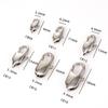 Gran cantidad en stock 10 lotes Hebilla de langosta de acero inoxidable 316L Pulsera de acero de titanio collar hebilla de cola diy hebilla de camarón masculina