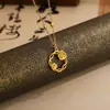 Collar Colgante de Rosa Guirnalda Moda Femenina Elegante Lujo Ligero Versátil Diseño Hueco Cadena para Clavícula Regalo para Novia