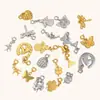 Estilo Cruzado Europeo y Americano Ins Golondrina Cola de Pez Corazón Personalizado Mariposa Colgante Acero Inoxidable Chapado en Oro de 18K Accesorio Colgante Pequeño para Mujer