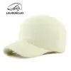Gorro de Punto Estilo Coreano para Otoño e Invierno para Mujer, Gorra de Béisbol Suave con Pompon de Piel Sintética de Conejo, Gorra Sencilla Lisa de Piel Sintética de Visón Cálida con Visera de Pato