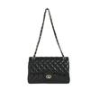 Bolso para Mujer de Cuero Genuino de Alta Gama Piel de Oveja Romboidal Cadena Estilo Coreano Versátil Estilo Chanel Gran Capacidad Hombro Cruzado