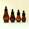 Frasco de Óleo Essencial Marrom Tipo Cabaça Única 20ml 30ml Frasco Spray 100ml Frasco conta-gotas 10ml Frasco Dispensador de Vidro 50ml