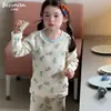 Clase infantil Beixinan Ropa y Pantalones de Algodón Puro Lycra Otoño para Niños y Niñas, Conjunto de Ropa Interior Térmica Sin Costuras
