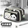 Estojo de Lápis Panda Conjunto de Papelaria Presente Prêmio para Estudante Prêmios Temporada Escolar Papelaria Infantil Presente de Acompanhamento Presente