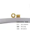 Prata 925 Banhada a Ouro Banhada a Ouro Torsette Joias Acessórios DIY Pulseira de Lótus Contas Cordão de Mão Dourado Antigo Contas de Cordão de Mão