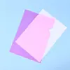 Pastas coloridas transparentes A4 em PP, pastas de relatório de armazenamento simples espessadas, pastas de documentos plásticas, peça única