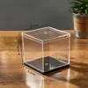 Caja transparente al por mayor de 5 cm, caja cuadrada de plástico acrílico con tapa y base, caja de dulces, cubo para figura, caja de embalaje para exhibición