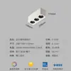 Foco de Montaje Ming de Copa Profunda Antideslumbrante Espectro Completo Baja Luz Azul Luminaria Empotrada Cubo Cuadrado Familiar Lámpara de Vesícula Luz Principal LED para Sala de Estar