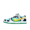 Zapatillas Dunk SB Originales de Putian, Panda Blanco y Negro Sombra Gris, Año del Conejo de Caña Baja Casual Unisex Zapatos Deportivos Simpson
