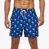 Shorts de Verano para Hombre Pantalones de Playa Casuales Estampados de 4 Puntos Anti-vergüenza Bañadores Sueltos de Lanzamiento Secado Rápido Pantalones para Aguas Termales para Hombre