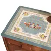 Mantel de Mesa de Noche Estilo Étnico, Mantel de Dibujos Animados Lindo, Mantel Impermeable y a Prueba de Aceite de Fácil Limpieza, Protector de Encimera para Refrigerador y Lavadora