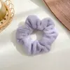 Anillo para el pelo de felpa grande para intestino grueso de otoño e invierno, banda elástica para el pelo de celebridad de internet coreana para mujer, cuerda para el pelo peluda de estilo invernal, diadema elegante