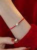 El Comerciante Recomienda Perlas de Agua Dulce Redondas Casi Perfectas, Pulsera de Año Nuevo con Hilo Rojo, Pulsera de Nuevo Diseño de Nicho 2026