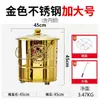 Quemador de incienso plegable para uso doméstico durante el Festival Qingming, quemador de incienso de acero inoxidable color dorado, modelo nuevo, duradero para uso en exteriores