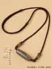 Cordón de Collar Tejido a Mano para Hombres y Mujeres, Accesorios de Joyería del Tíbet, Cordón para Colgar Colgantes de Jade, Cordón para Colgar Cuentas Dzi, Cadena para el Cuello Cruzada