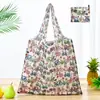 Bolsa de compras plegable de gran capacidad, bolso de mano portátil para supermercado, impresión de logotipo, bolsa de almacenamiento 190T, directo de fábrica