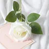 Guau Terciopelo Simulado Personalizado Rosa Individual Decoración de Pared de Flores Casera Boda Día de San Valentín Pared de Flores en Cascada Roja Mano