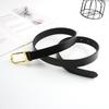Cinturón Delgado Retro con Botones a Presión, Hebilla Moderna y Personalizada, Estilo Coreano Simple para Decoración de Jeans y Vestidos en Stock