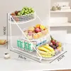 Bandeja de frutas para a sala de estar, suporte de frutas de vários níveis, bandeja de lanches e uma cesta de frutas elegante e de alta qualidade