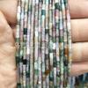 Cuentas de tubo de 4*2 mm, cuentas cilíndricas largas, accesorios para joyería, pulsera DIY, cuentas espaciadoras de tubo recto, productos semiacabados