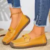 Zapatos de mujer para todas las estaciones de talla grande, colección nueva 2026, transfronterizos: mocasines de suela plana de moda y zapatos casuales