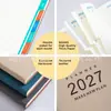 Temu Cross-Border Amazon Planificador de Horario 2027 Versión en Inglés Planificador Diario de 365 Días Cuaderno de Gestión del Tiempo