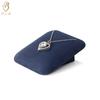Accesorios de exhibición de joyas, gabinete plano de franela azul de alta calidad, soporte de exhibición de joyas para collar y anillo a juego DIY