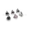 Pendientes de Titanio F136 Garra de Dragón Incrustados con Circonita Cuentas Redondas Fabricante Transfronterizo Cuerpo de Aleación de Titanio G23 Joyería para Piercing Clavos para Hélice Auditiva