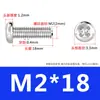 Tornillos de Acero Inoxidable 316 Tornillos de Cabeza Redonda con Ranura Cruzada Tornillos de Cabeza Pan Tornillos para Máquina Tornillos para Alambre M2.5M3M4M5M6M8