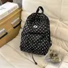 Mochila de Nylon Estilo Coreano com Bolinhas Nova para o Verão 2026 para Ir ao Trabalho, Mochila Personalizada para Caminhada, Mochila Pequena de Alto Valor para Atividades ao Ar Livre