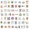 55 Adesivos de Grafite para o Dia Mundial do Autismo Adesivos para Mala Copo de Água Venda por Atacado