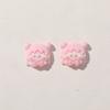 Creativo caricatura flocado felpa lazo cerdita Bell diy tocado accesorios para el cabello pasador femenino accesorios parche
