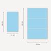 Etiqueta de color rectangular PVC adhesivo caja de cartón etiqueta marca de clasificación de color escrita a mano logo pasta