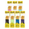 Juego de Pinceles de Pintura de Plástico Azul Perlado de 12 Piezas con Mango de Nylon para Aceite para el Cabello, Pincel Combinado en Forma de Abanico, Pintura Gouache Acrílica