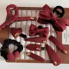 Horquilla Roja Dorada de Año Nuevo Exquisito Moño Pinza Pinza para Flequillo Pinza Rota Pinza de Pato Accesorios para el Cabello Horquilla Tocado