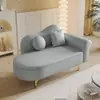 Mejora de Apartamento Pequeño: Sofá Chaise Longue con Capacidad de Almacenamiento, Sillón Reclinable Estilo Europeo, Área de Descanso Mini Tienda de Ropa para Dormitorio, Sofá Individual Color Caramelo