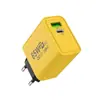 Cargador de CA Plateado de 65W Adaptador de Corriente de 5V2A12W USB 18W+C 12W Cabezal de Carga Rápida para Teléfono Móvil