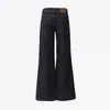 26 Otoño Invierno Estilo Chica Picante Americana de Tiro Bajo Jeans de Campana Versátiles Adelgazantes con Caída Pantalones de Mezclilla Pantalones Largos para Mujer Envío Directo Extendido