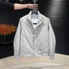 Chaqueta de cuello alto para hombre 2026 Otoño/Invierno Moda Simple Versátil Atuendo de Hombre Estilo Coreano Casual Ajustado Superior