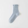 Calcetines Cortos Transpirables de Color Sólido Malla Burbuja Boca Fina Primavera Verano Algodón Otoño Absorbentes Dulces para Mujer