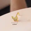 Moda Joker Nuevo Anillo de Nariz de 7 Barras Mariposa Luna Aro de Nariz Aro de Cartílago de Oreja Acero Inoxidable Barra en L Perforación de Nariz de Moda