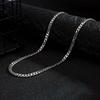 Europa, América, Japón y Corea del Sur Collar de Cadena de Acero de Titanio Simple, Moderno y Atmosférico para Hombres y Mujeres, Collar de Calle de Moda, Joyería Hip Hop