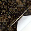 Paquete rodante de Amazon transfronterizo tamaño grande 3m Papel kraft navideño papel de regalo alce árbol de Navidad regalo