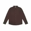 Camisa Jacquard Texturizada de Manga Longa Casual para Homem, Gola Reversível, Jaqueta Camisa de Modal Plus Size, Novo Modelo 2026