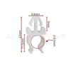 Compatible con cableado de varilla de soporte de capó/cubierta de motor, clips y sujetadores de base para manguera de aceite/manguera de aire/espacio de aire