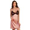 Lencería Sexy con Encaje de Escote Profundo, Vestido Camisola Realzador, Estilo Francés de Alta Gama, Ropa de Dormir de Puro Deseo, Ropa de Casa para Mujer