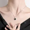 Colar de Girassol 45+5cm Versátil Corrente de Luxo Leve Banhada a Ouro com Toque de Alto Padrão, Corrente Simples em Camadas para Clavícula para Mulheres