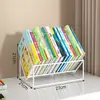 Estante de Livros Ilustrados para Bebês Caixa de Armazenamento de Livros Rack de Armazenamento de Mesa Na Mesa Cabeceira Janela de Canto